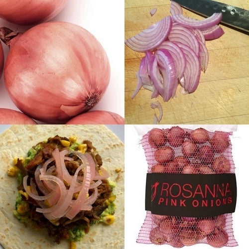 Pink Planting Onions 'Rosanna' / 'Ptushjka' / Type 'Rosé de Roscoff'