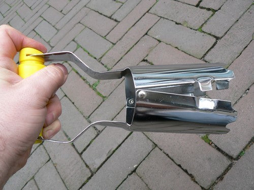 Aardappels Aardappelpoter of Bollenplanter
