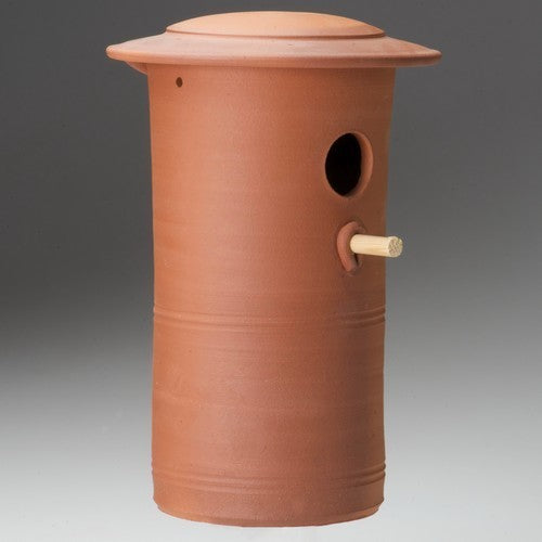 Vogelpot Mezenpot met deksel (terra)