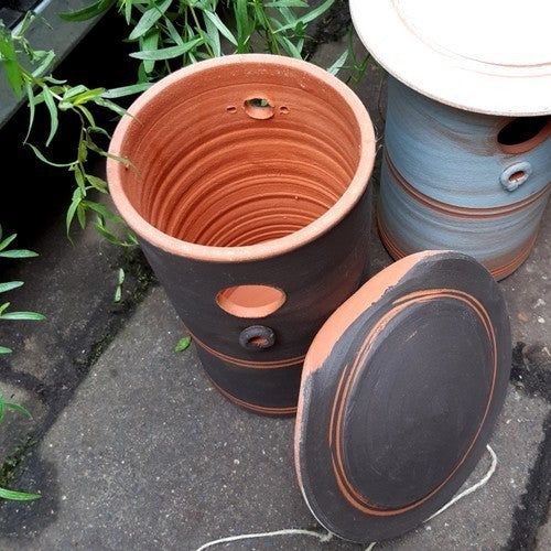 Vogelpot Mezenpot met deksel (kleur)