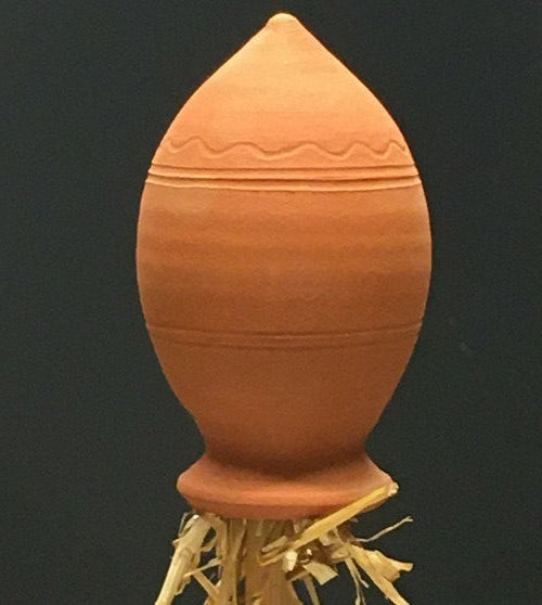 Oorwormpot terra, voor op stok