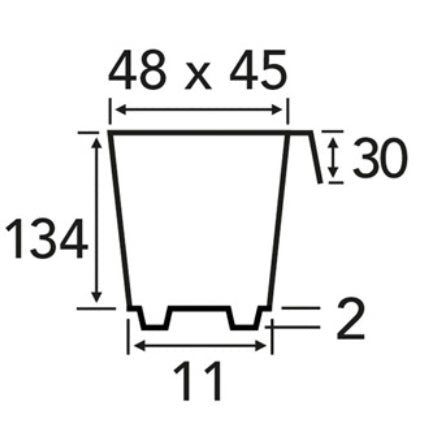 Diepe Zaai- en Stekplaten 60 Pots (134 Mm diep)