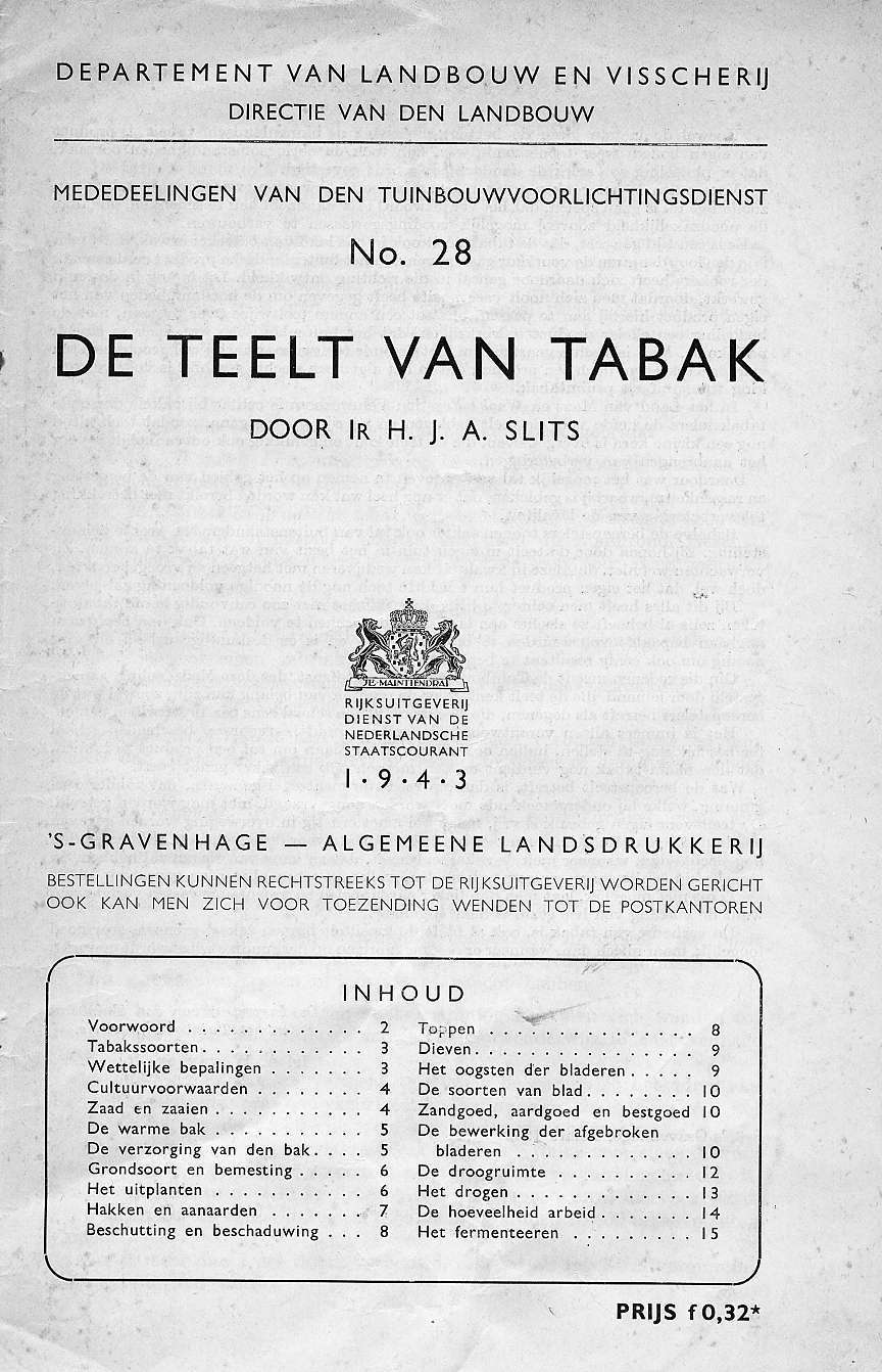 de Teelt van Tabak