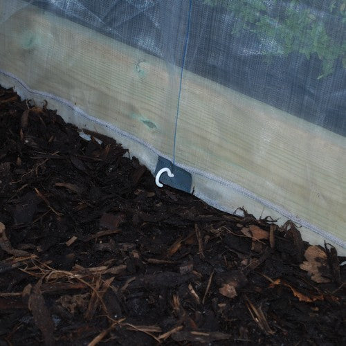 Onderdeel Verhoogd Plantenbed Beschermingsnet Houten Planten