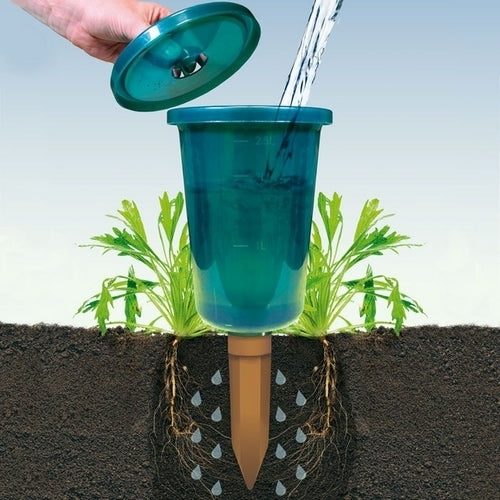 Watergeefsysteem Set van 4 Hydro Cups (terra cotta Drips)