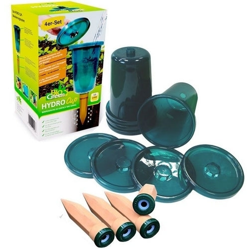 Watergeefsysteem Set van 4 Hydro Cups (terra cotta Drips)