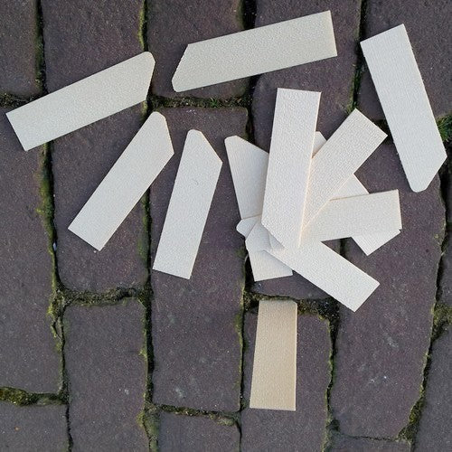 Steeketiketten Blank Hout 7, 5x2 cm