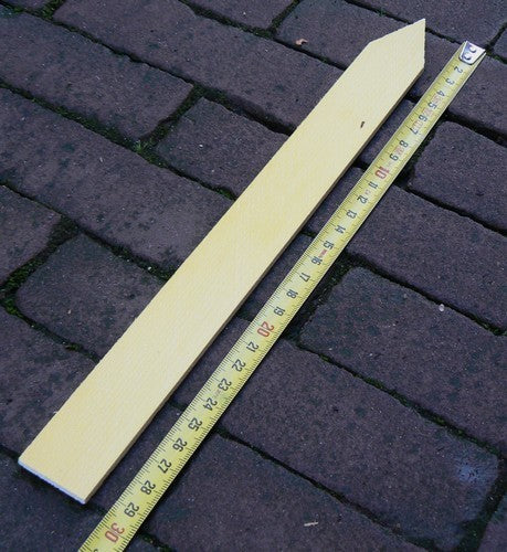 Steeketiketten Geel Hout 30x2, 8 cm