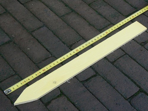 Steeketiketten Geel Hout 40x2, 8 cm