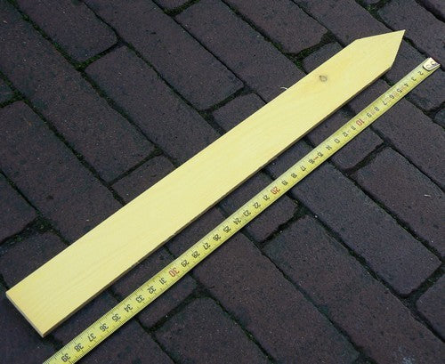 Steeketiketten Geel Hout 40x2, 8 cm