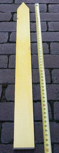 Steeketiketten Geel Hout 50x3, 7 cm