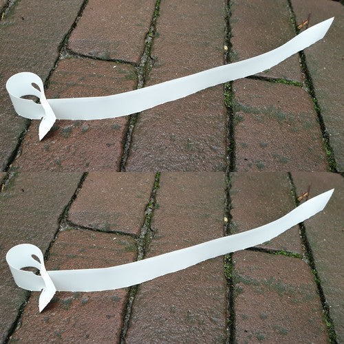 Sleufetiketten Wit 25X2CM