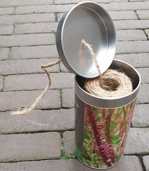 Tying materials Jute Twine in a Tin