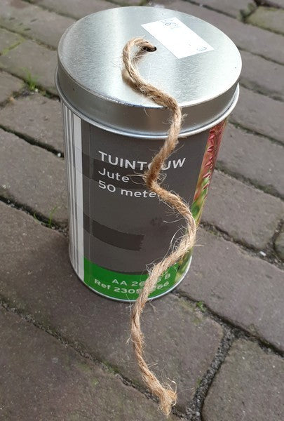 Tying materials Jute Twine in a Tin