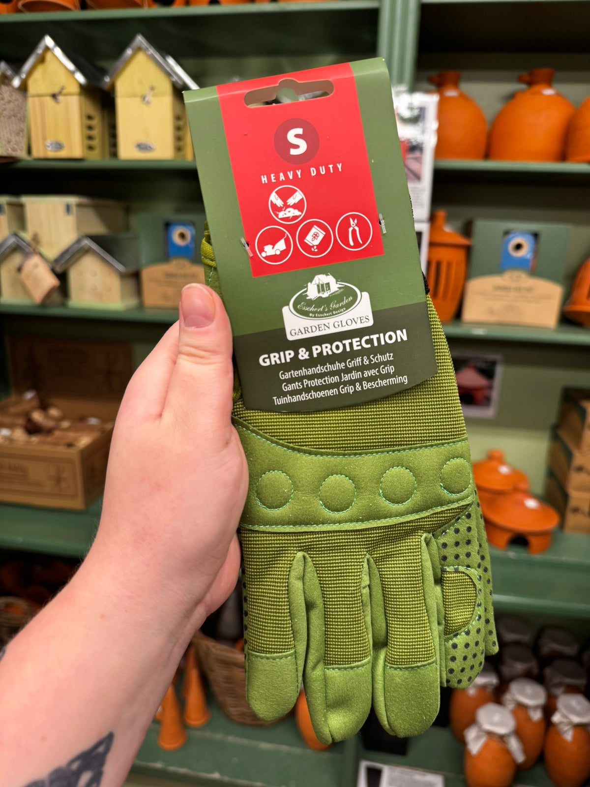 Tuinhandschoenen Grip & bescherming maat S