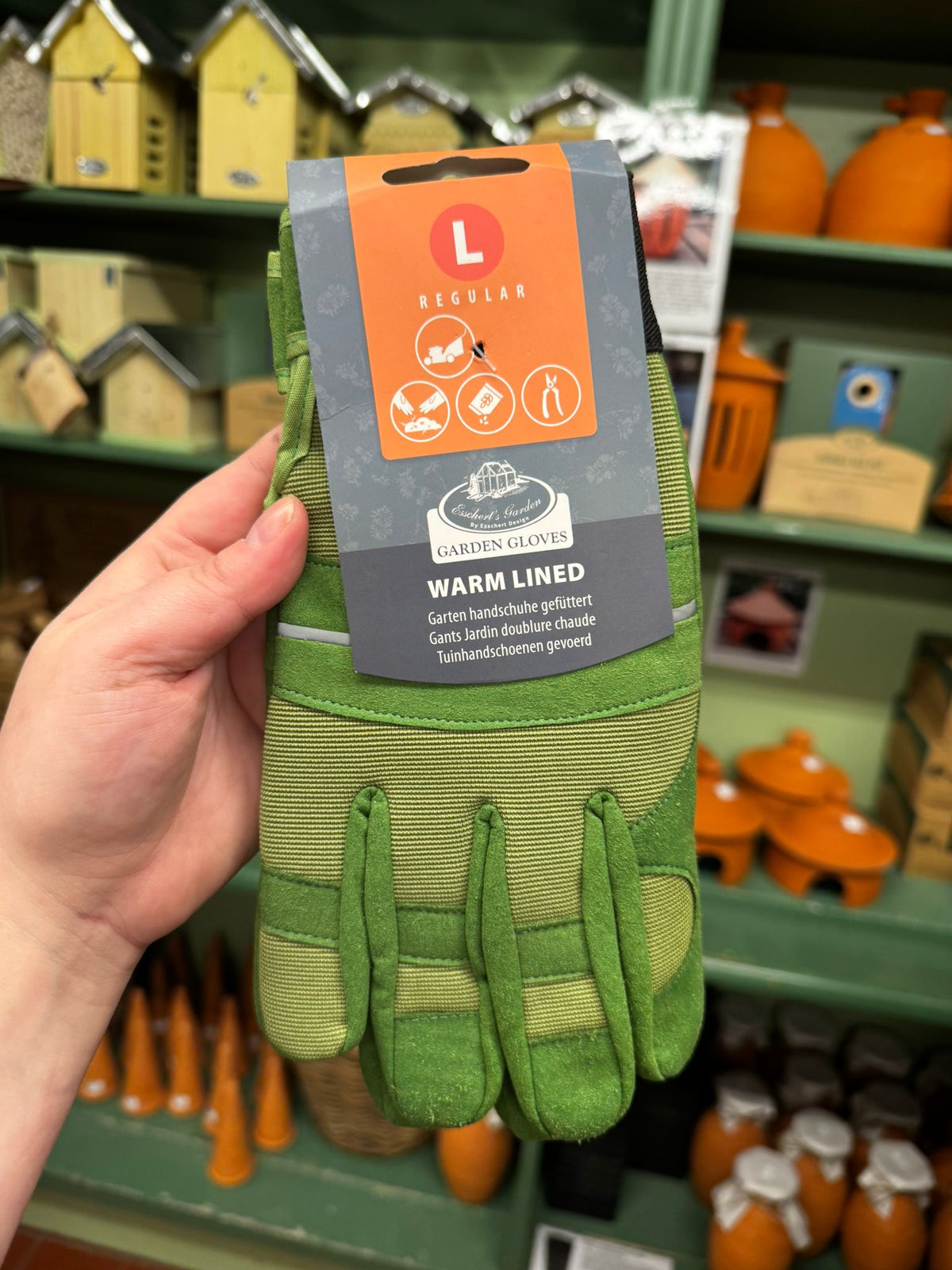 Tuinhandschoenen Gevoerd maat L