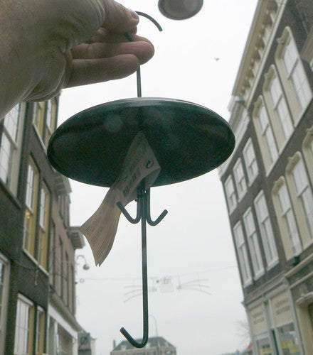 Voederhoudertje Vogelvoederhaak met Afdakje